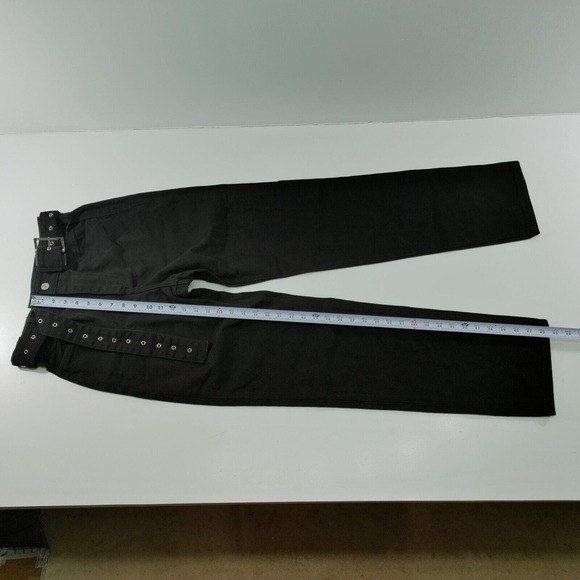 We Wore What Women's Jeans Size 26 Cut Out Straight Leg Black - Picture 4 of 13